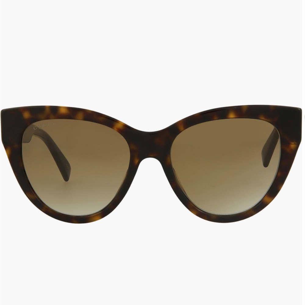 Gucci 53mm Cat-Eye Sunglasses in Dark Havana Brown - Picture 2 of 9